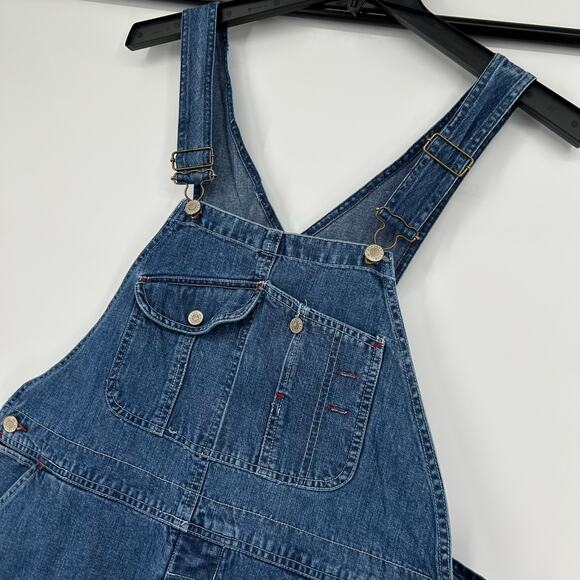 Vintage 90s Women's Limited Jeans Carpenter Blue Denim Jeans Bibs Overalls - Picture 3 of 9